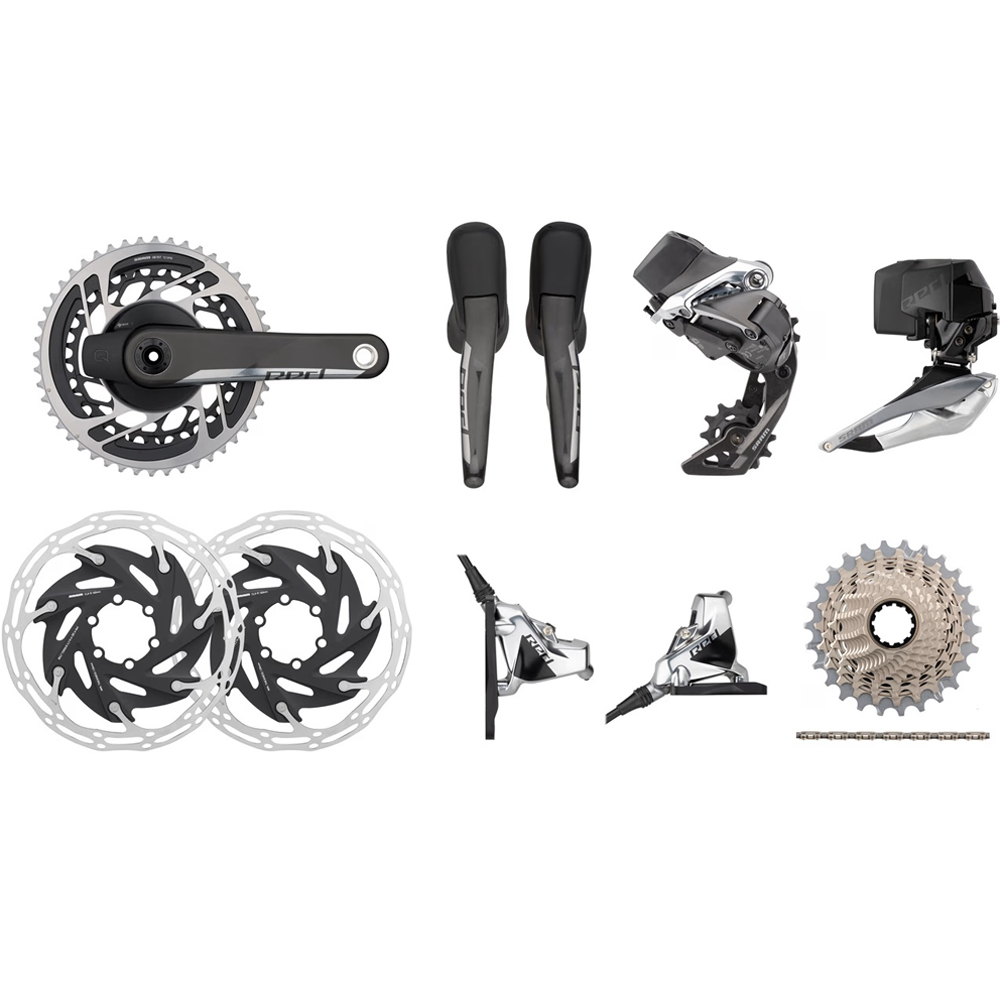 SRAM Red Etap AXS HRD FM 2x12-Speed 35-48 6-Bolt Disc Power Meter Groupset