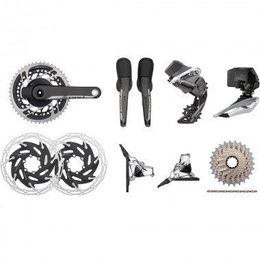 SRAM Red Etap AXS HRD FM 2x12-Speed 35-48 6-Bolt Disc Power Meter Groupset SRAM Red Etap AXS HRD FM 2x12-Speed 35-48 6-Bolt Disc Power Meter Groupset
