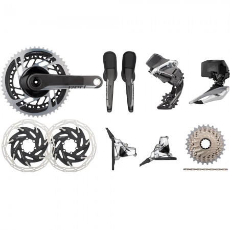 SRAM Red Etap AXS HRD FM 2x12-Speed 37-50 6-Bolt Disc Brake Groupset
